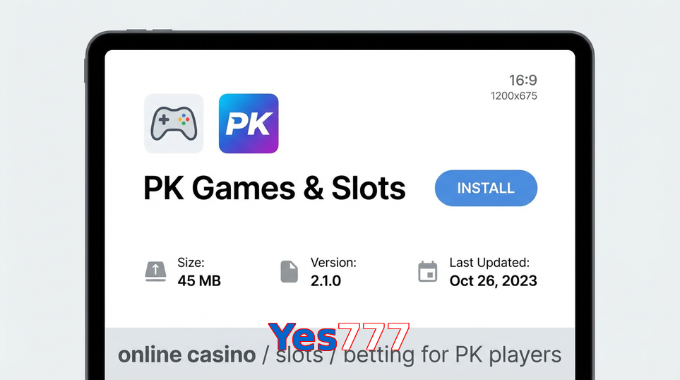 Game list for Yes777 gameapk section